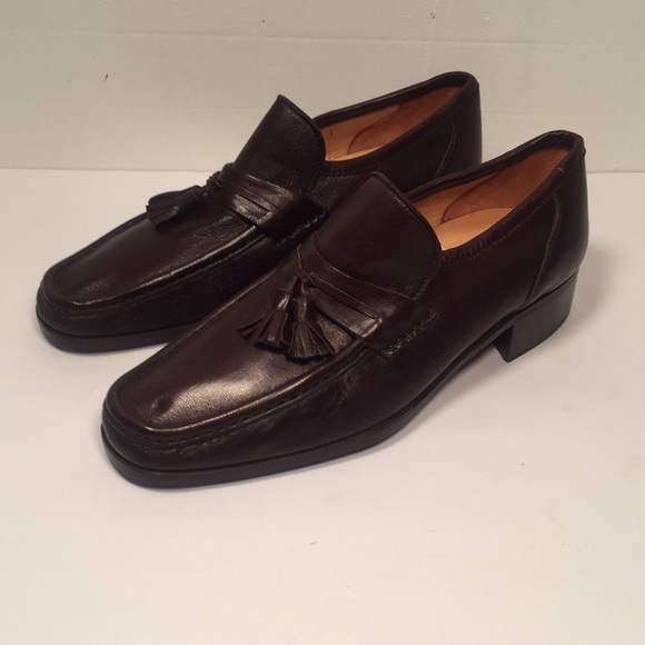 RARE BELTRAMINI DEERSKIN LEATHER SHOES, NEW SZ-7 main image 5